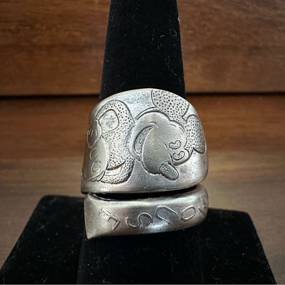 Hand Crafted Jewelry - RARE Mickey Spoon Ring